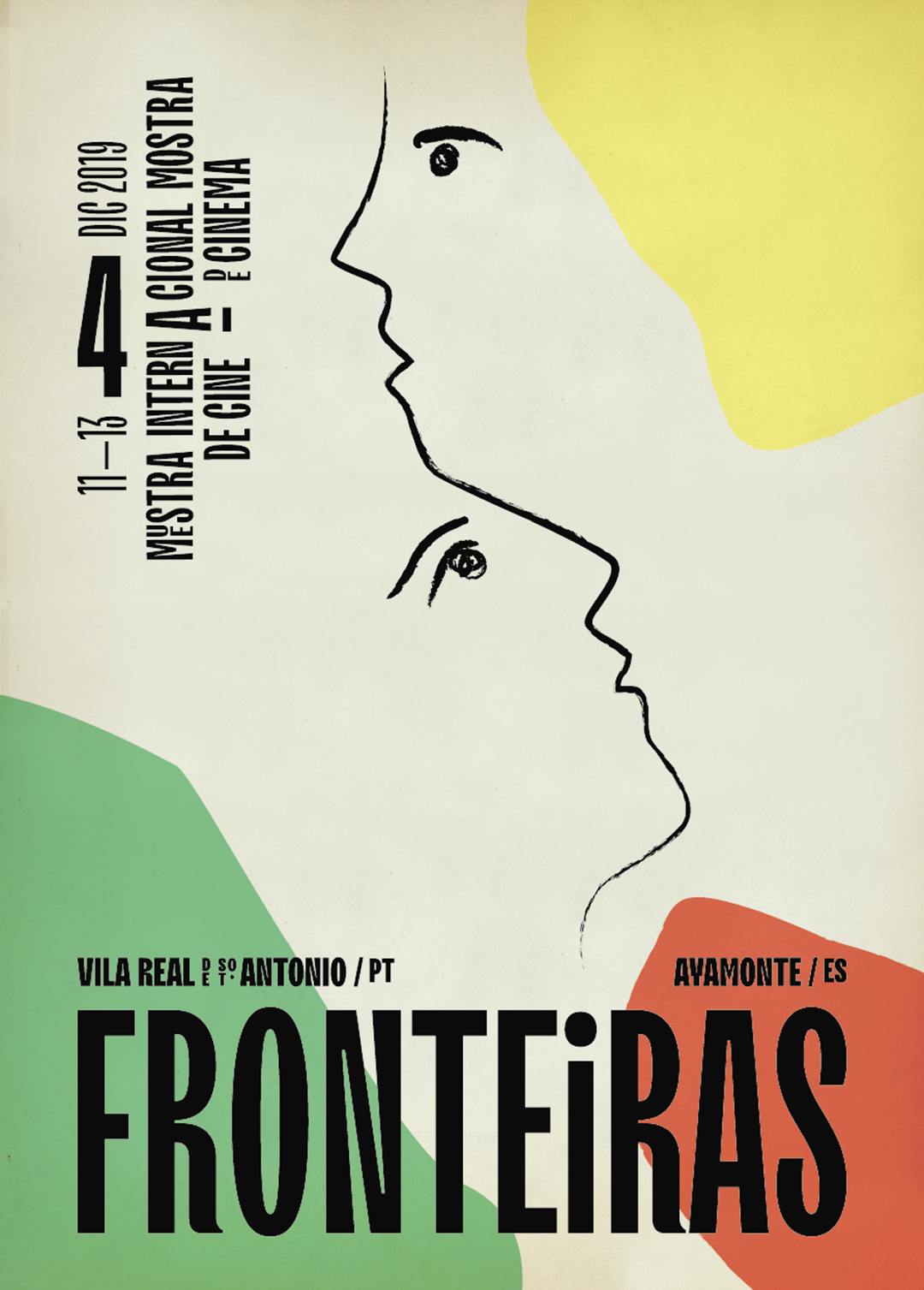cartel 4ª muestra internacional de cine FRONTEiRAS