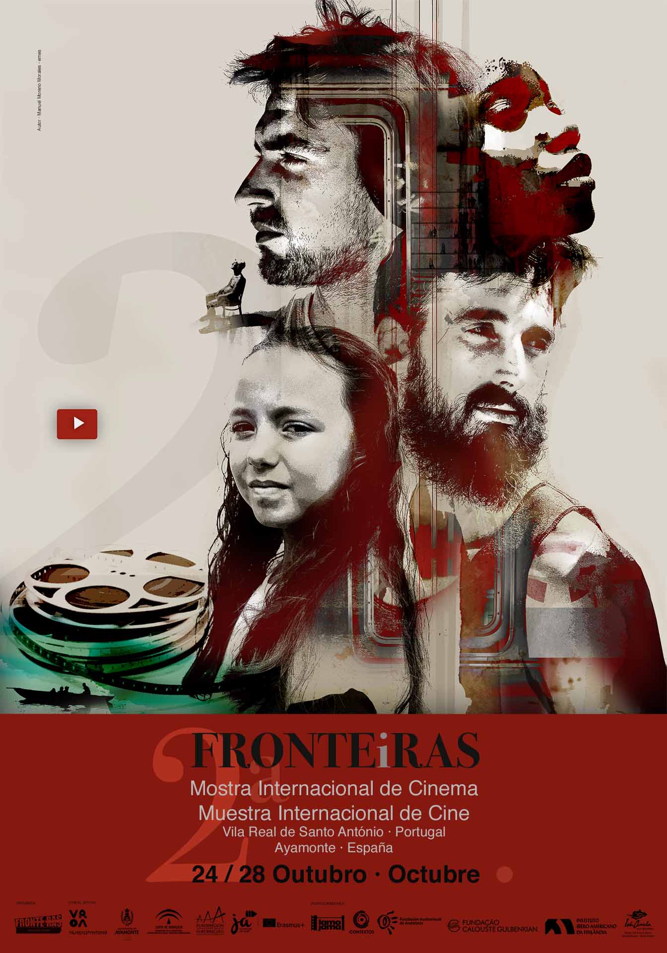 cartel 2ª muestra internacional de cine FRONTEiRAS